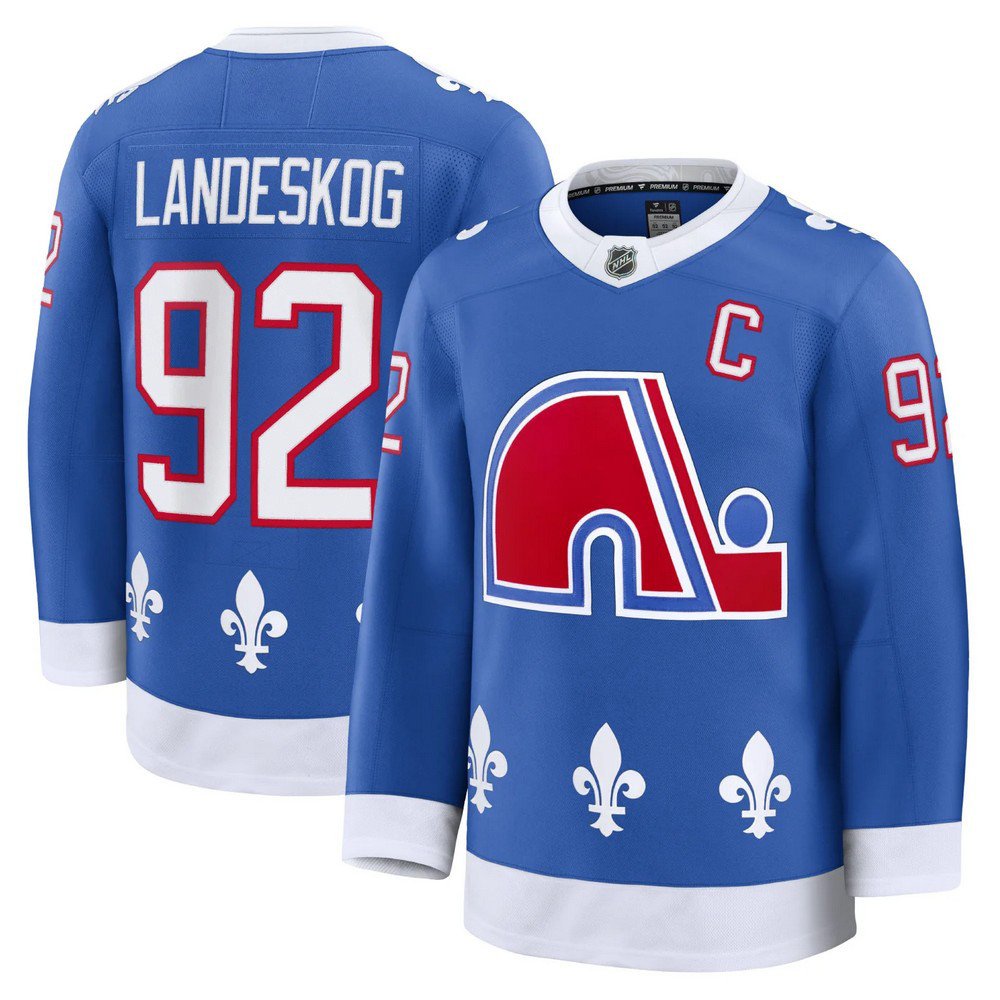 Gabriel Landeskog Colorado Avalanche Blue Alternate Heritage Premium Jersey-Pro Kit Vault | Brand New 26/27 Sports Jerseys